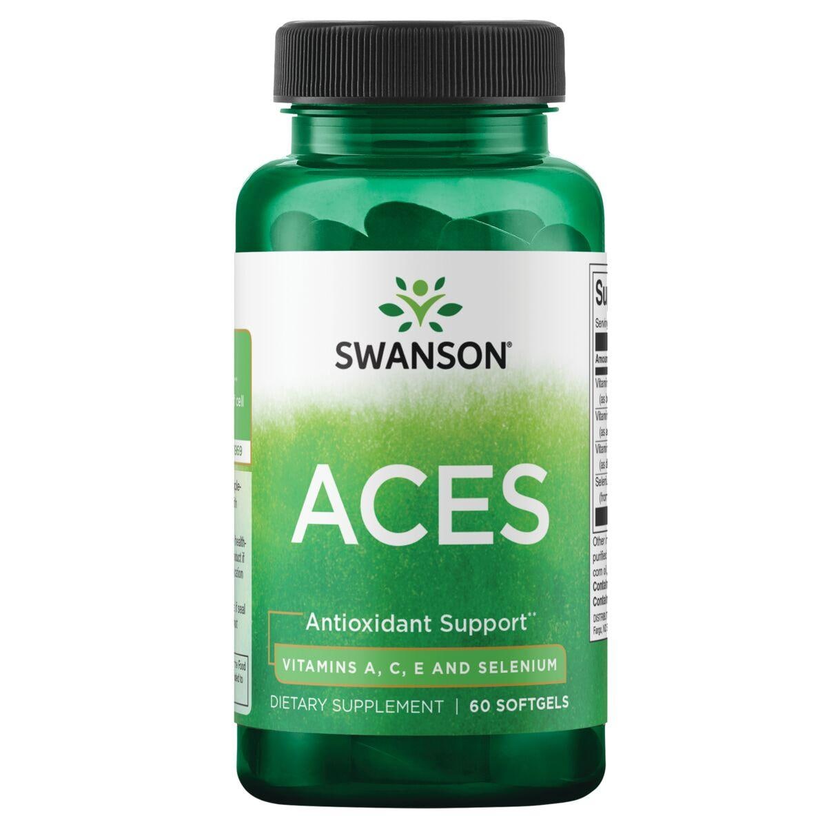 Swanson Ultra Aces - Vitamins A, C, E and Selenium | 60 Soft Gels