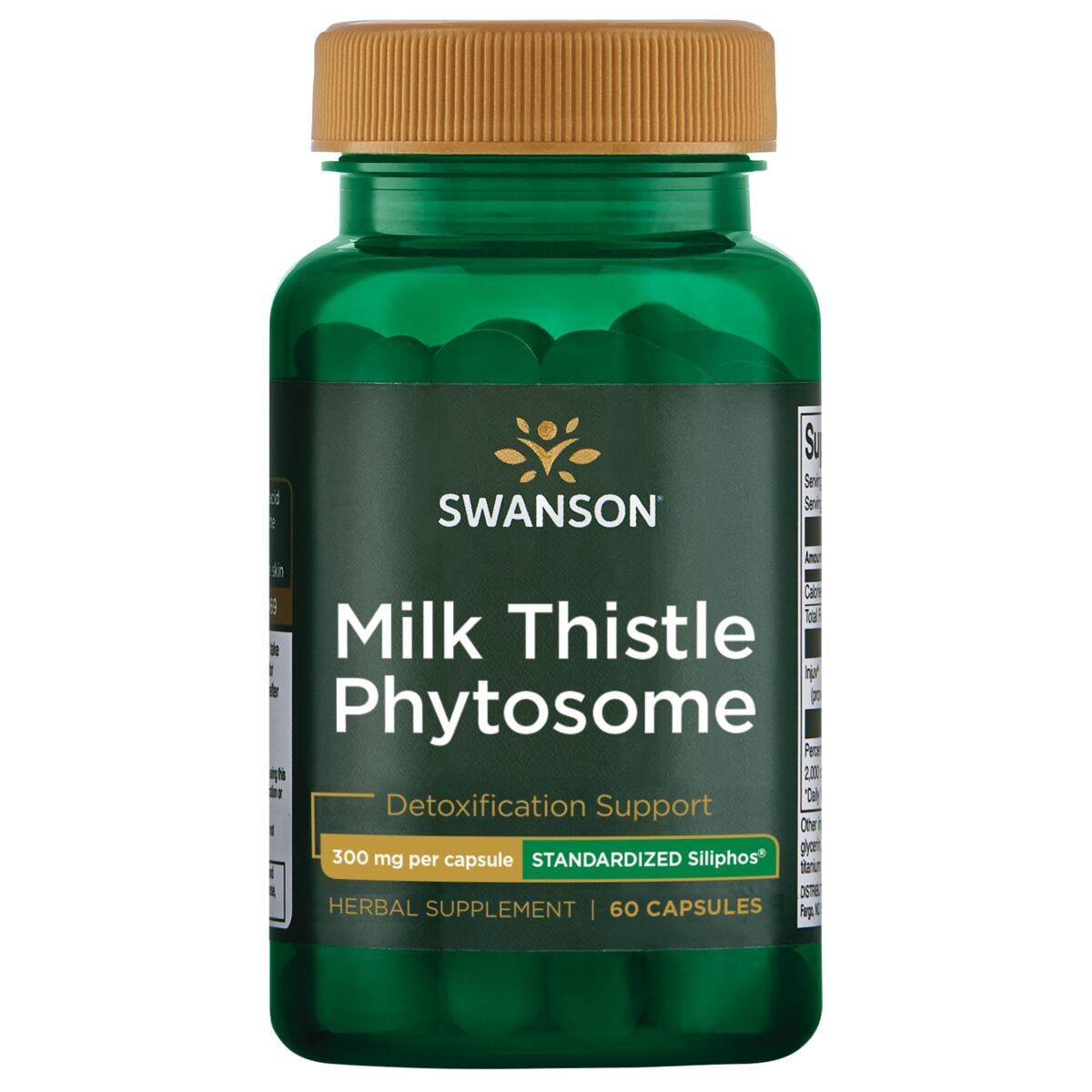 Swanson Ultra Milk Thistle Phytosome - Standardized Siliphos Vitamin | 300 mg | 60 Caps