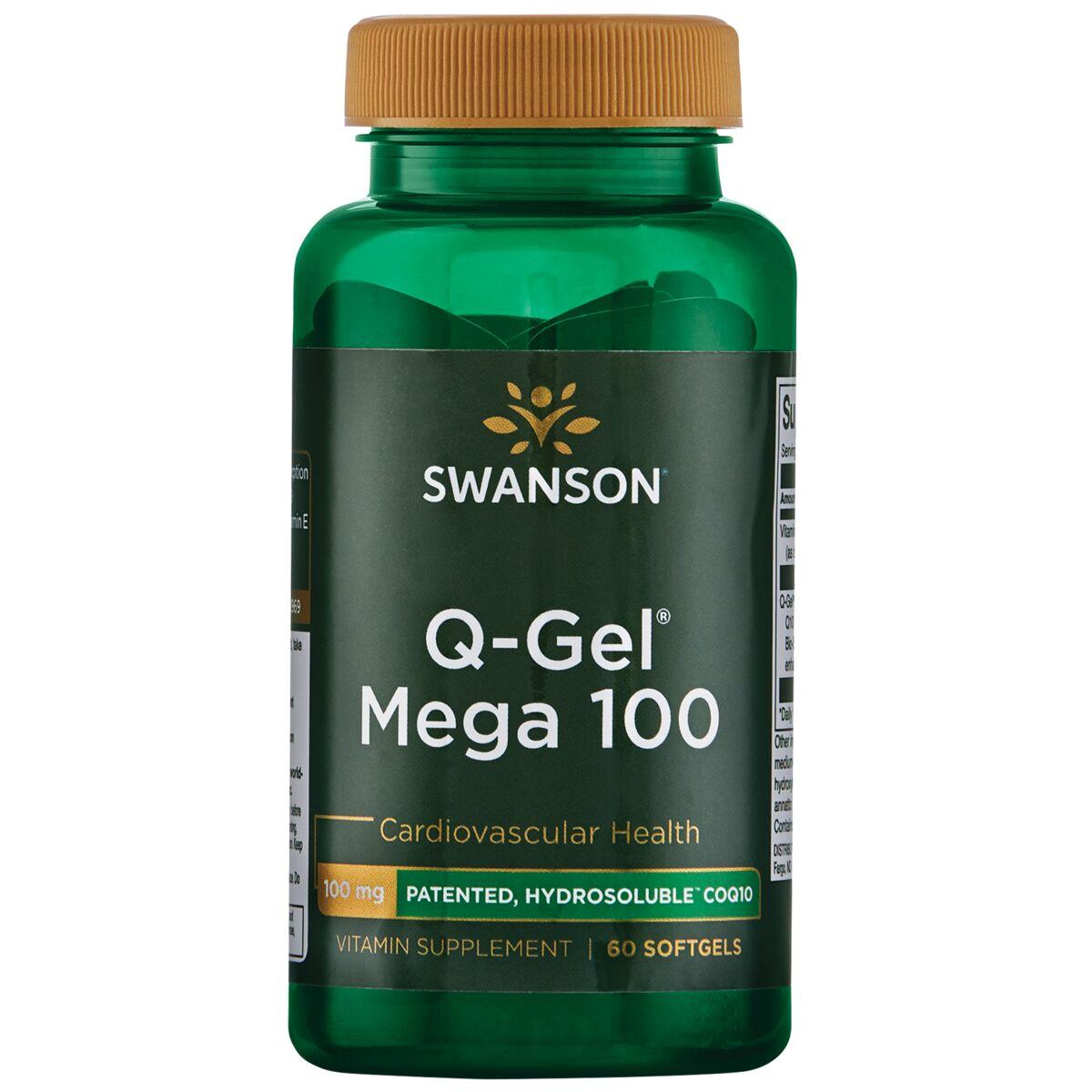 Swanson Ultra Q-Gel Mega 100 Supplement Vitamin | 100 mg | 60 Soft Gels