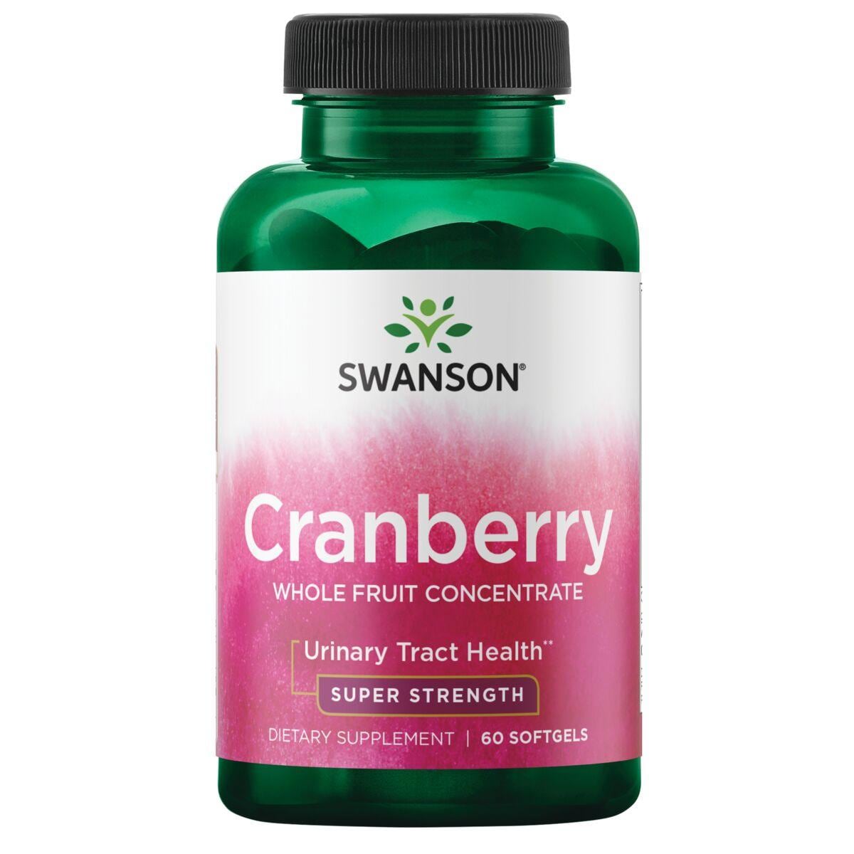 Swanson Ultra Cranberry Whole Fruit Concentrate - Super Strength Vitamin | 420 mg | 60 Soft Gels | Herbs and Supplements