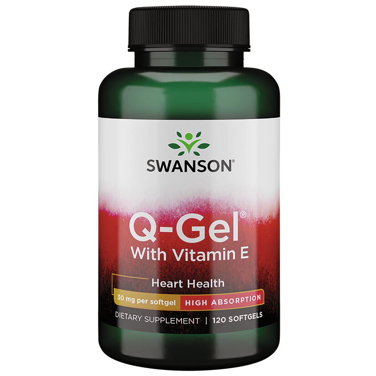 Swanson Ultra Q-Gel with Vitamin E | 30 mg | 120 Soft Gels