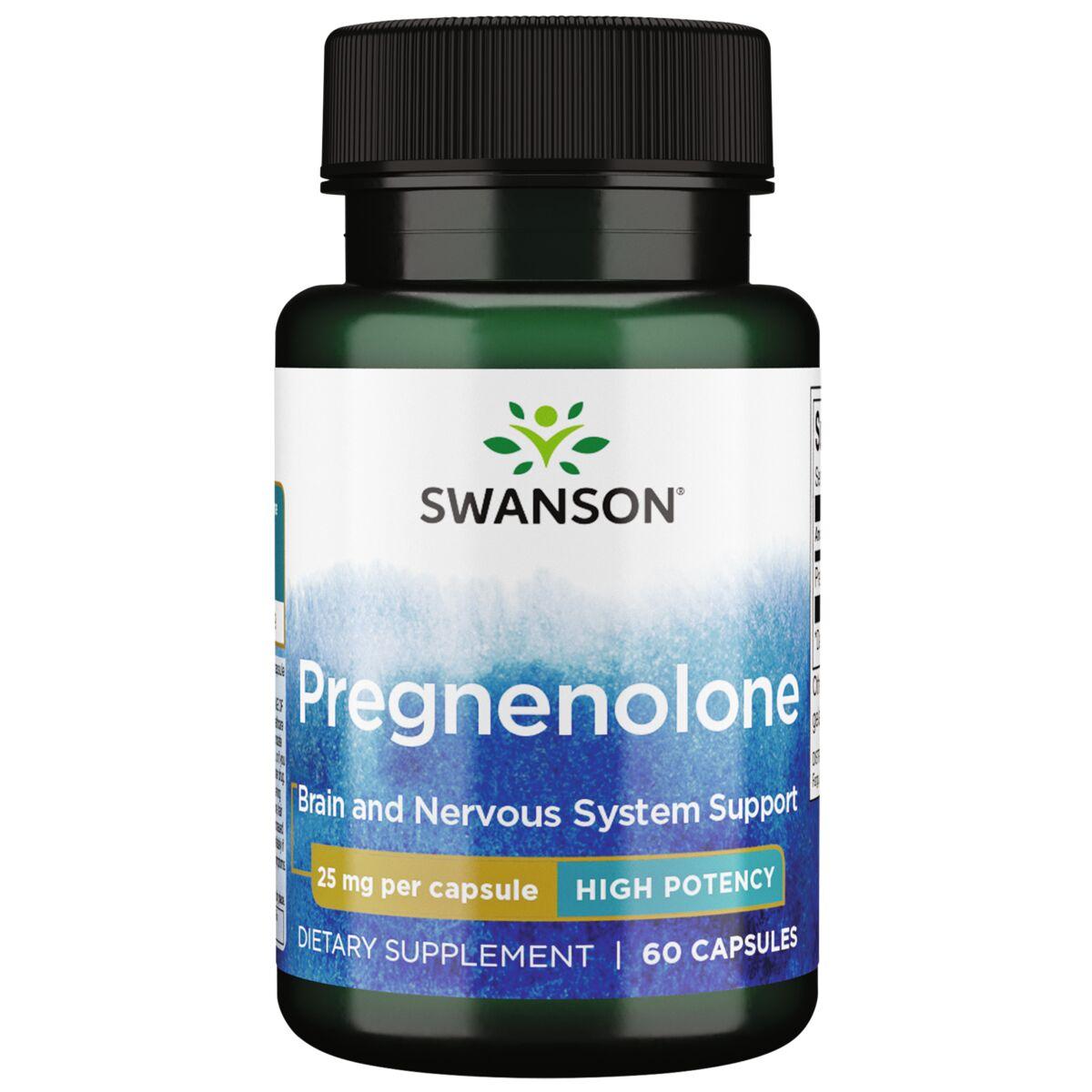 Swanson Ultra Pregnenolone - High Potency Supplement Vitamin | 25 mg | 60 Caps