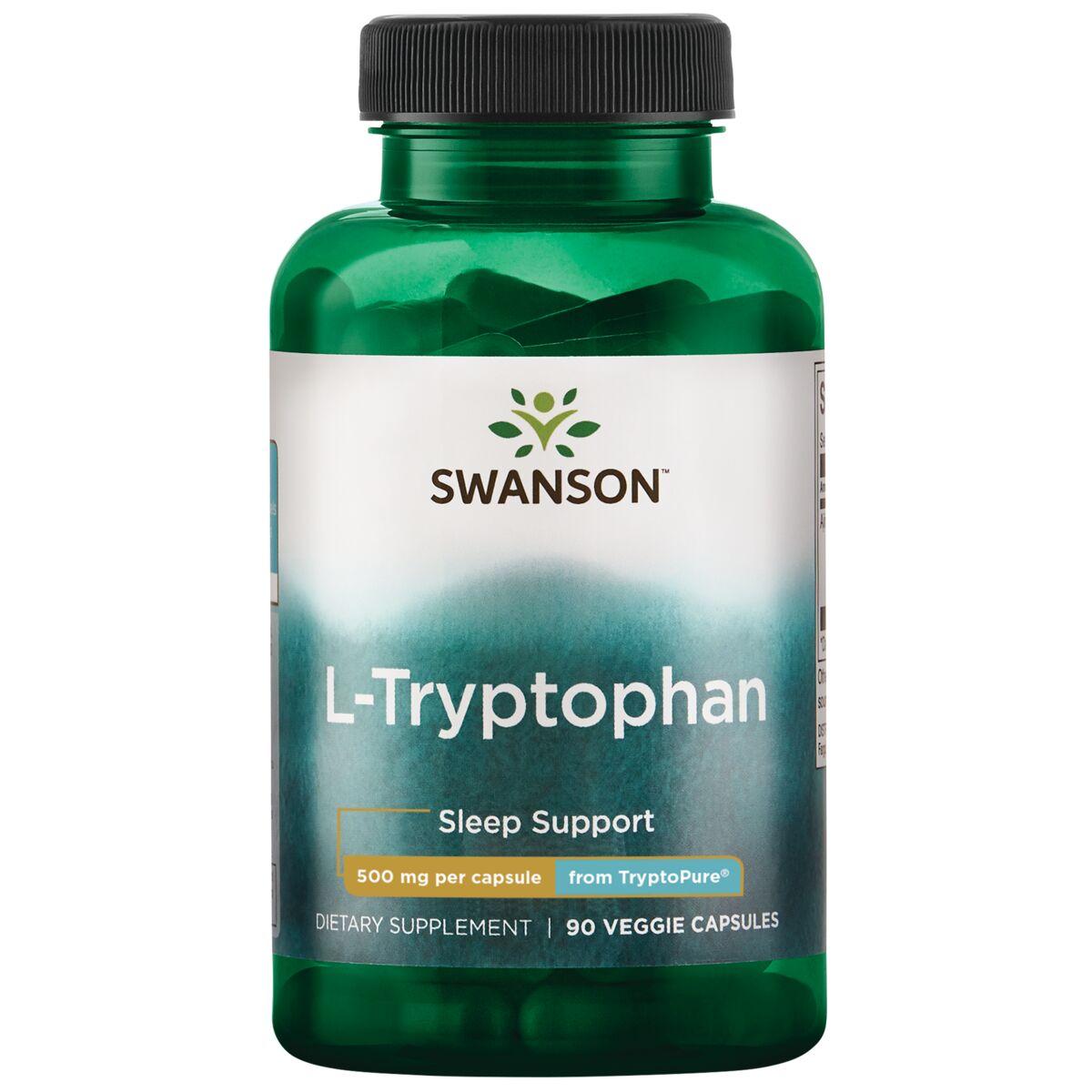 Swanson Ultra L-Tryptophan from Tryptopure Supplement Vitamin 500 mg 90 Veg Caps