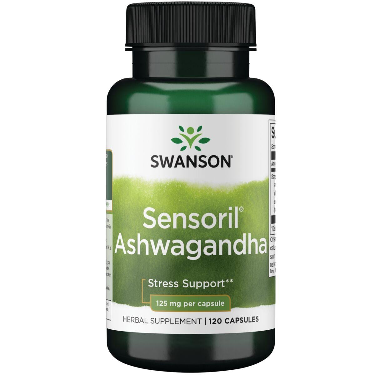 Swanson Ultra Sensoril Ashwagandha Vitamin | 125 mg | 120 Caps