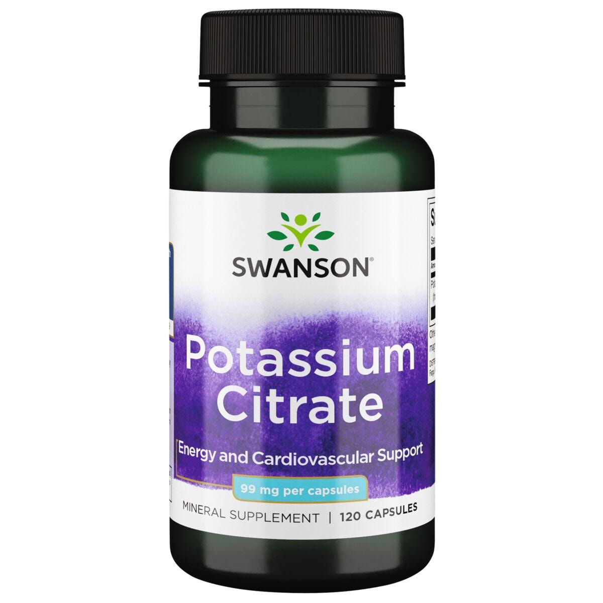 Swanson Ultra Potassium Citrate Vitamin | 99 mg | 120 Caps