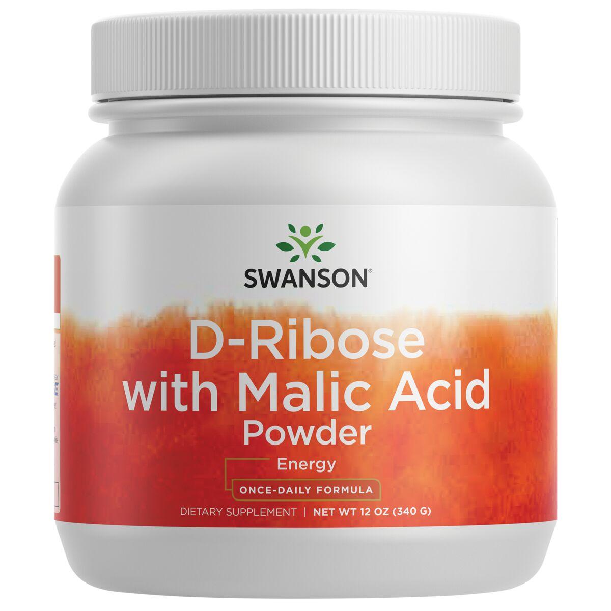 Swanson Ultra D-Ribose with Malic Acid Powder | 12 oz Powder