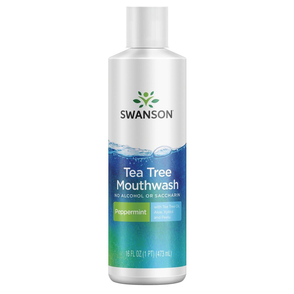 Swanson Ultra Tea Tree Mouthwash - Peppermint | 16 fl oz Liquid