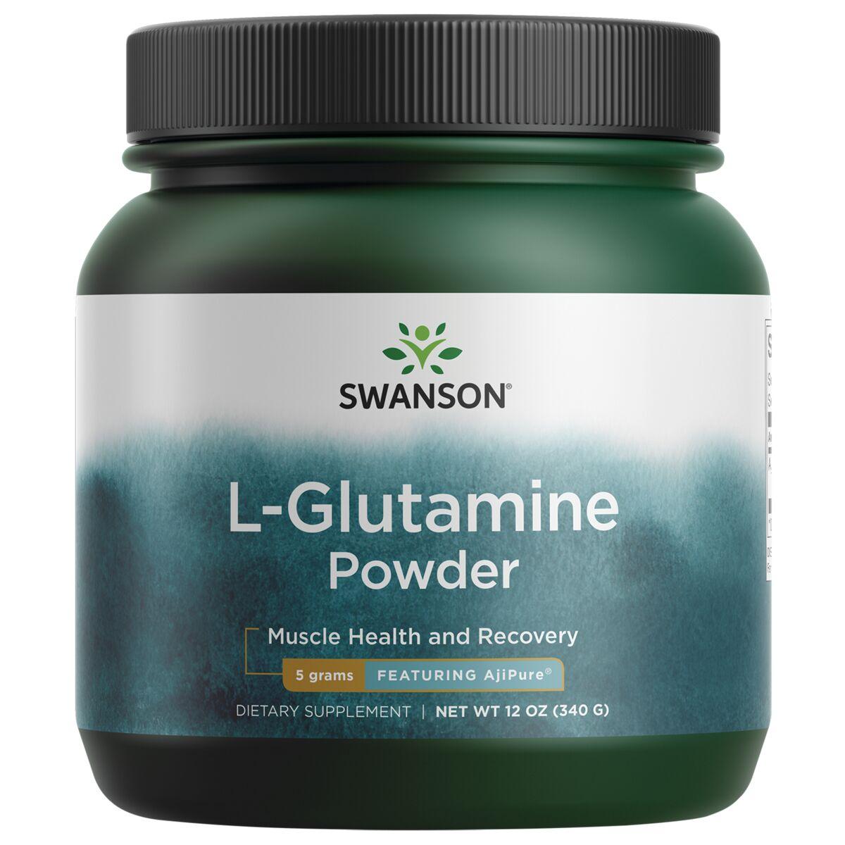 Swanson Ultra L-Glutamine Powder - Featuring Ajipure | 12 oz Powder