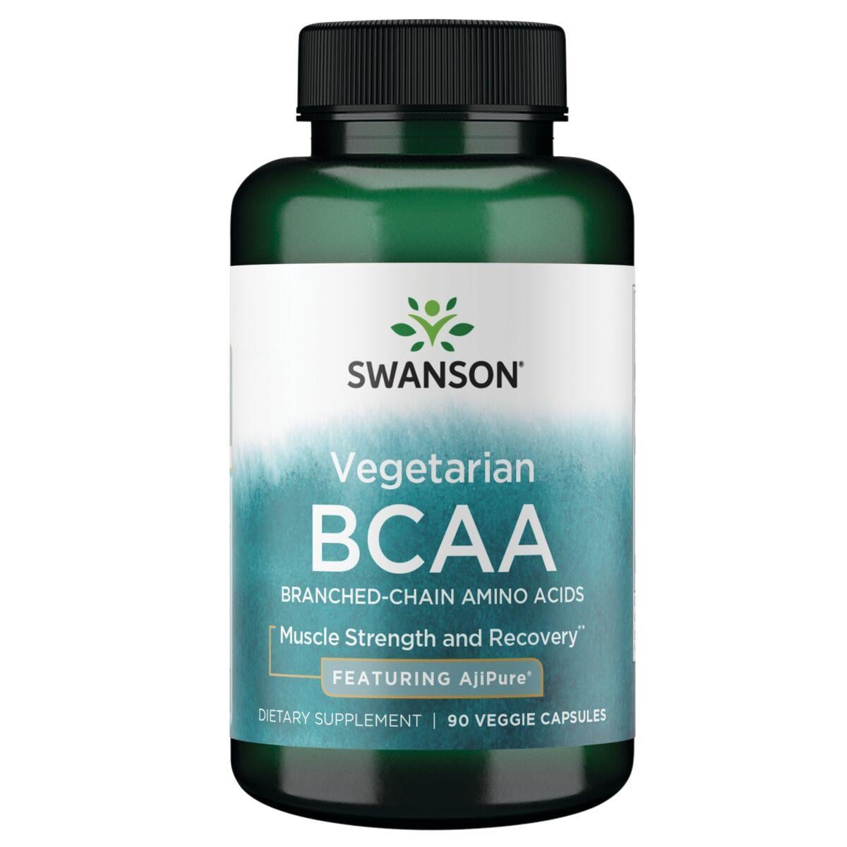 Swanson Ultra Vegetarian Bcaa - Featuring Ajipure Supplement Vitamin | 90 Veg Caps