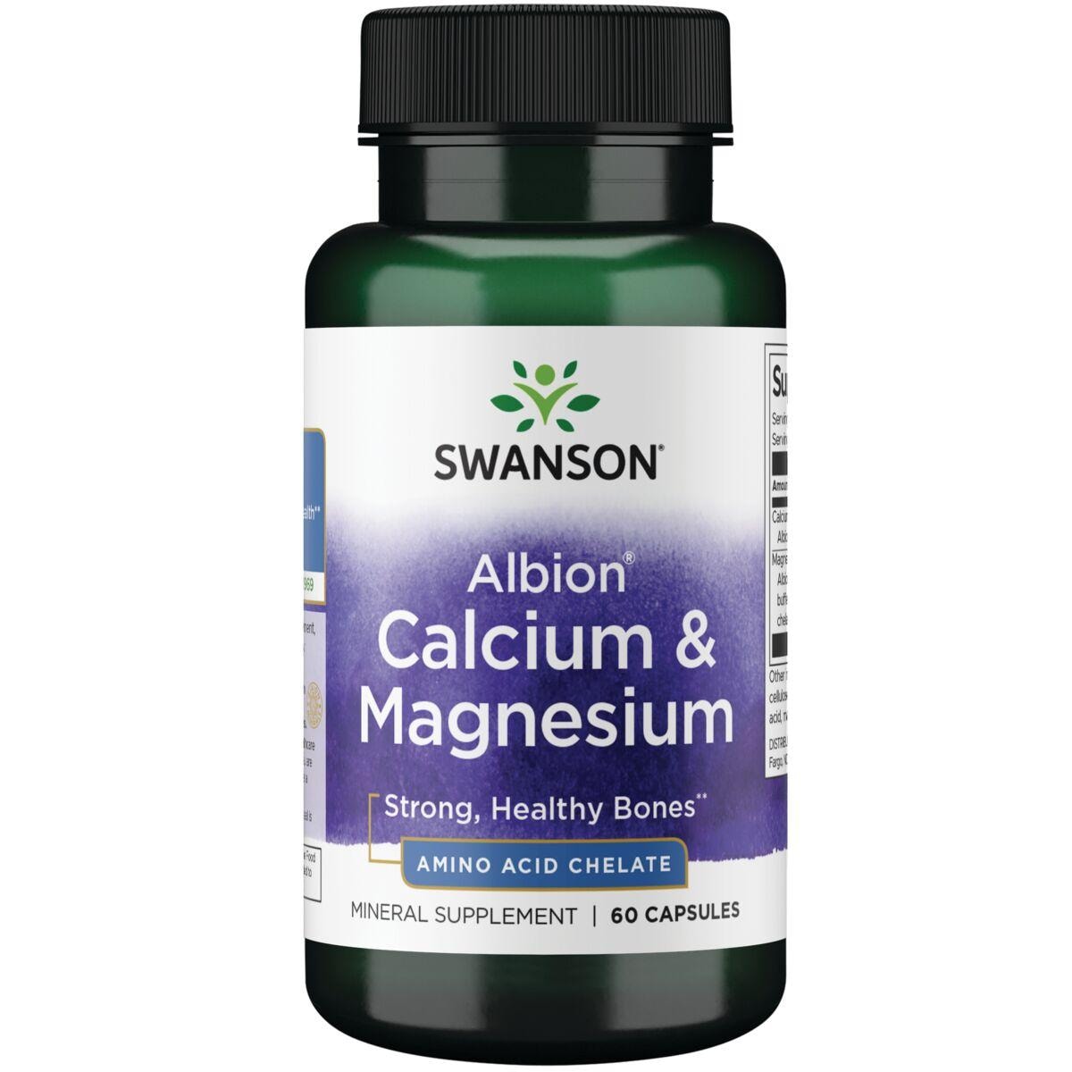 Swanson Ultra Albion Calcium & Magnesium Vitamin | 60 Caps