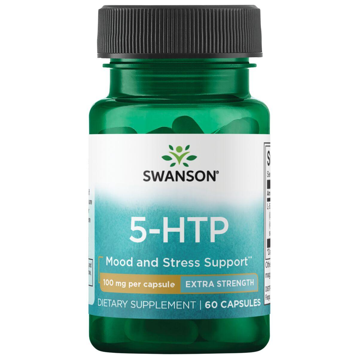 Swanson Ultra 5-Htp - Extra Strength Supplement Vitamin | 100 mg | 60 Caps