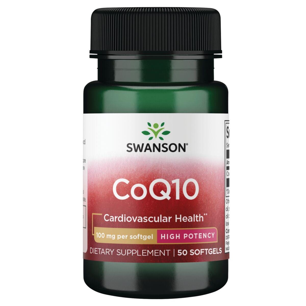 Swanson Ultra Coq10 - High Potency Supplement Vitamin | 100 mg | 50 Soft Gels