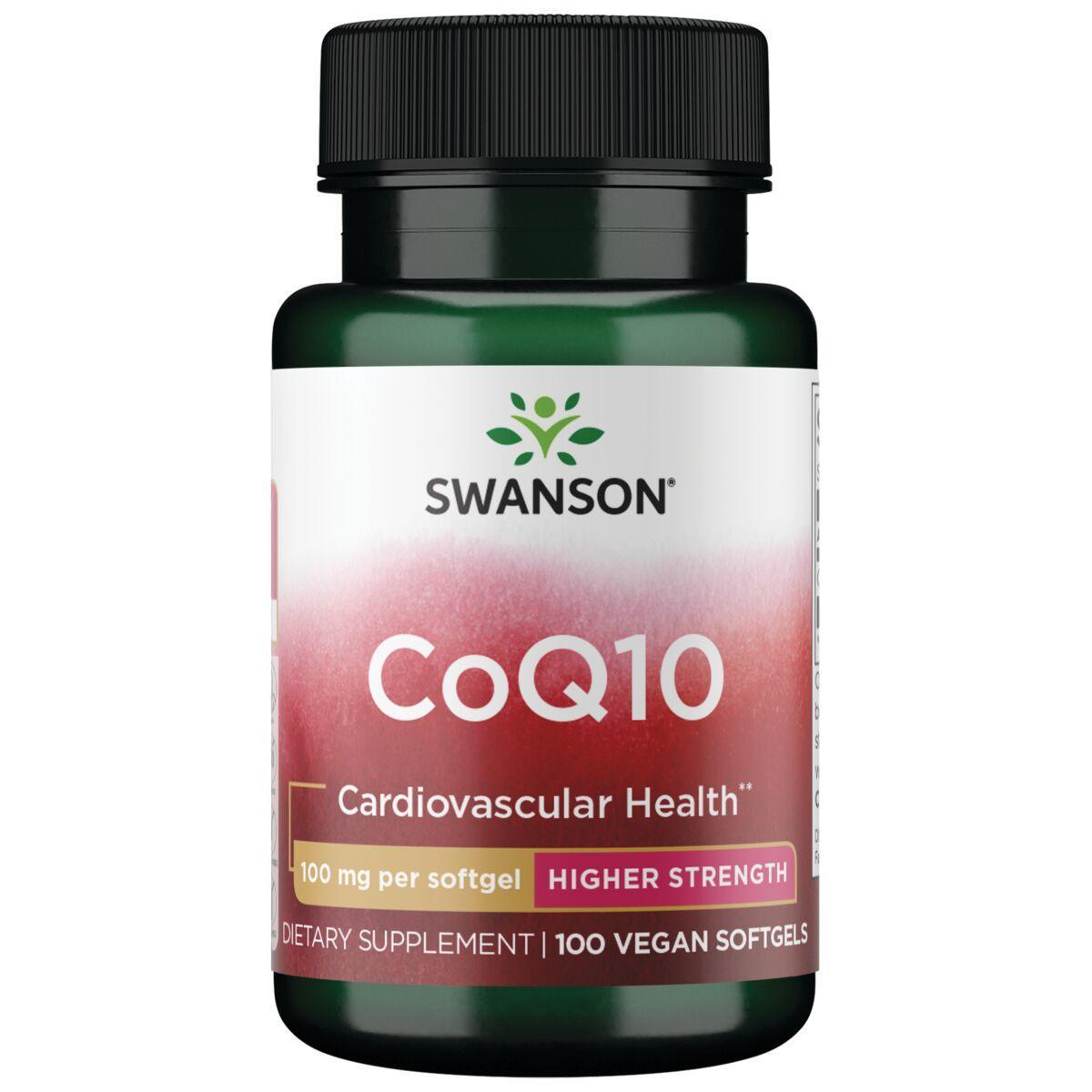 Swanson Vitamins Coq10 - Higher Strength Supplement Vitamin | 100 mg | 100 Vegan Sgel