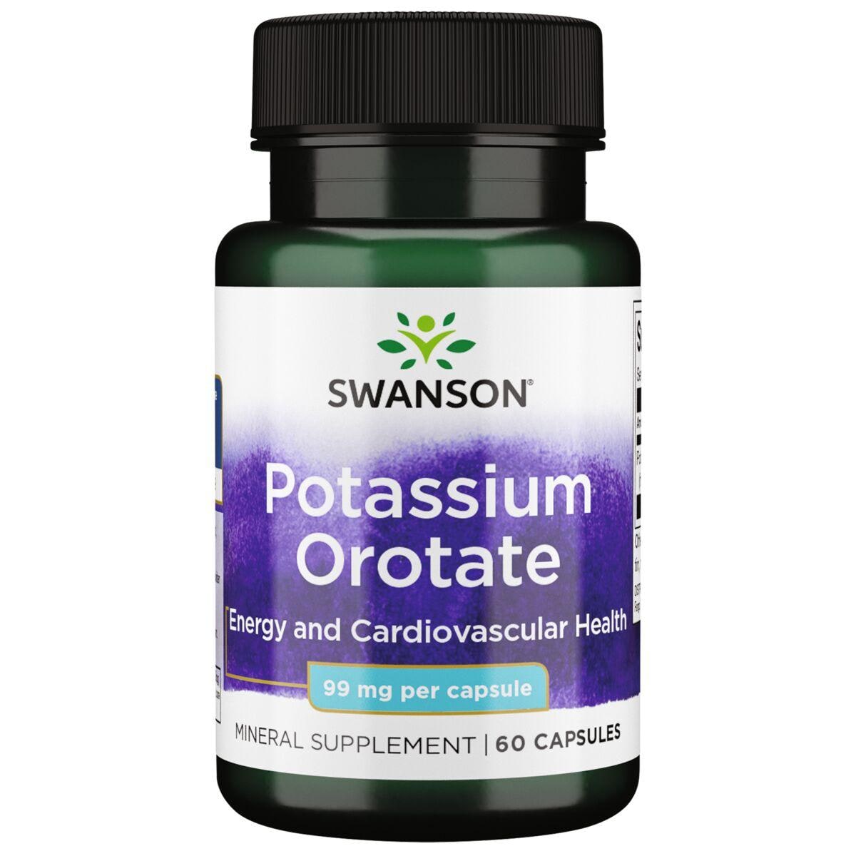 Swanson Ultra Potassium Orotate Vitamin | 99 mg | 60 Caps