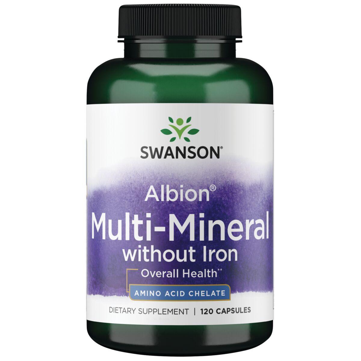 Swanson Ultra Albion Multi-Mineral without Iron Vitamin | 120 Caps