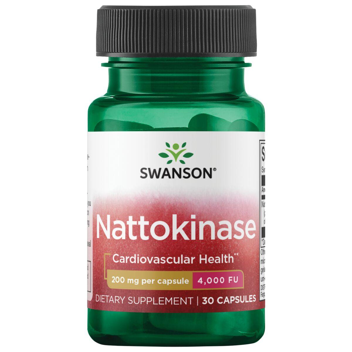Swanson Ultra Nattokinase 4,000 Fibrinolytic Units Supplement Vitamin | 200 mg | 30 Caps