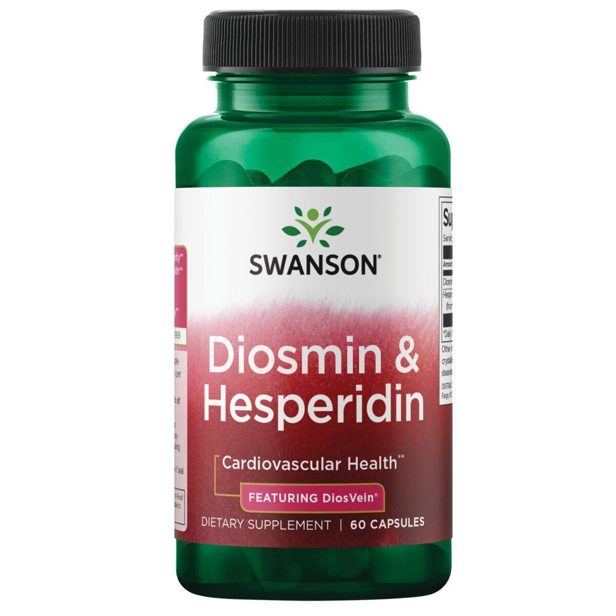 Swanson Vitamins Diosmin & Hesperidin - Featuring Diosvein Vitamin | 60 Caps