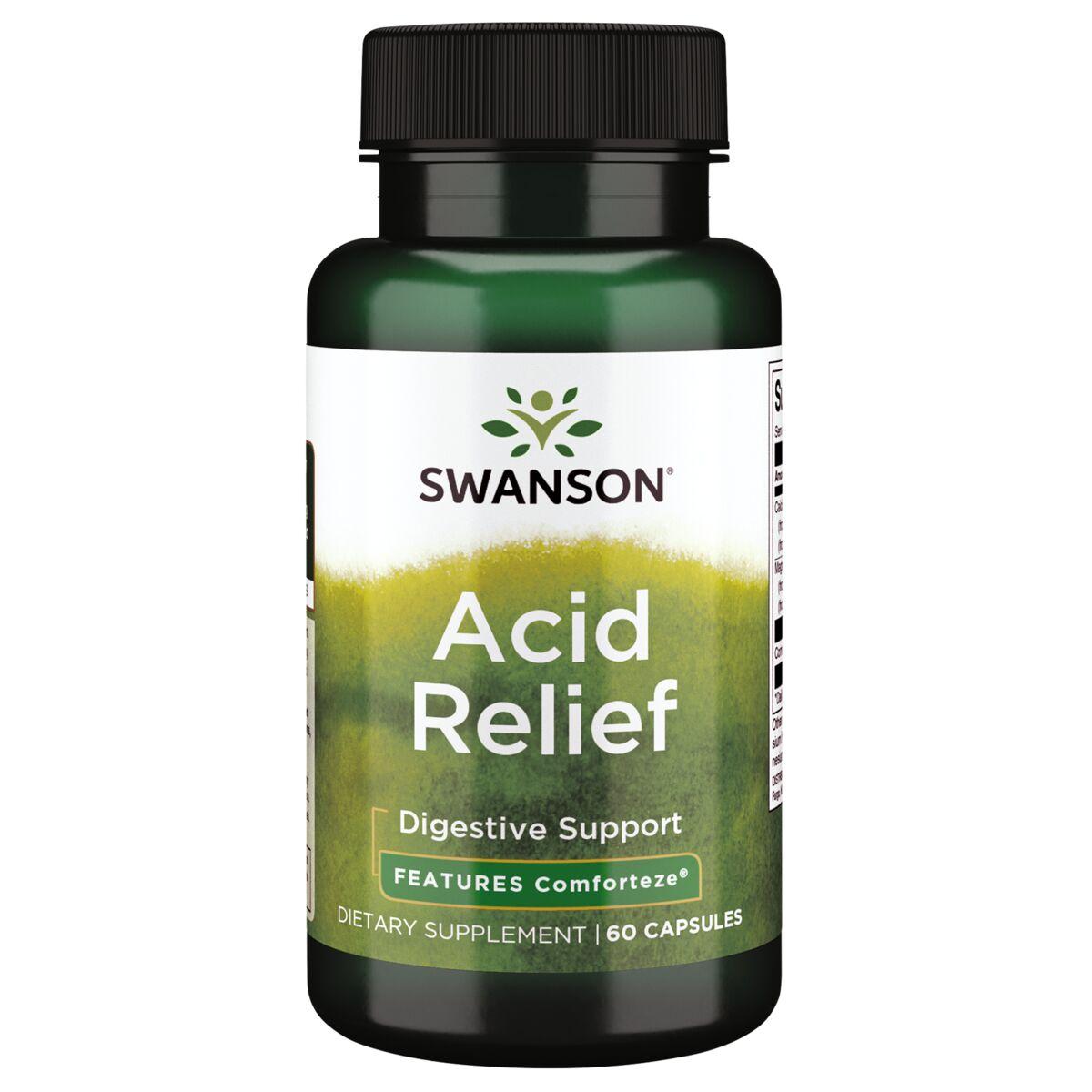 Swanson Ultra Acid Relief - Features Comforteze Vitamin | 60 Caps