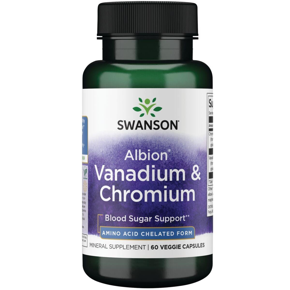 Swanson Ultra Albion Vanadium & Chromium Vitamin | 60 Veg Caps