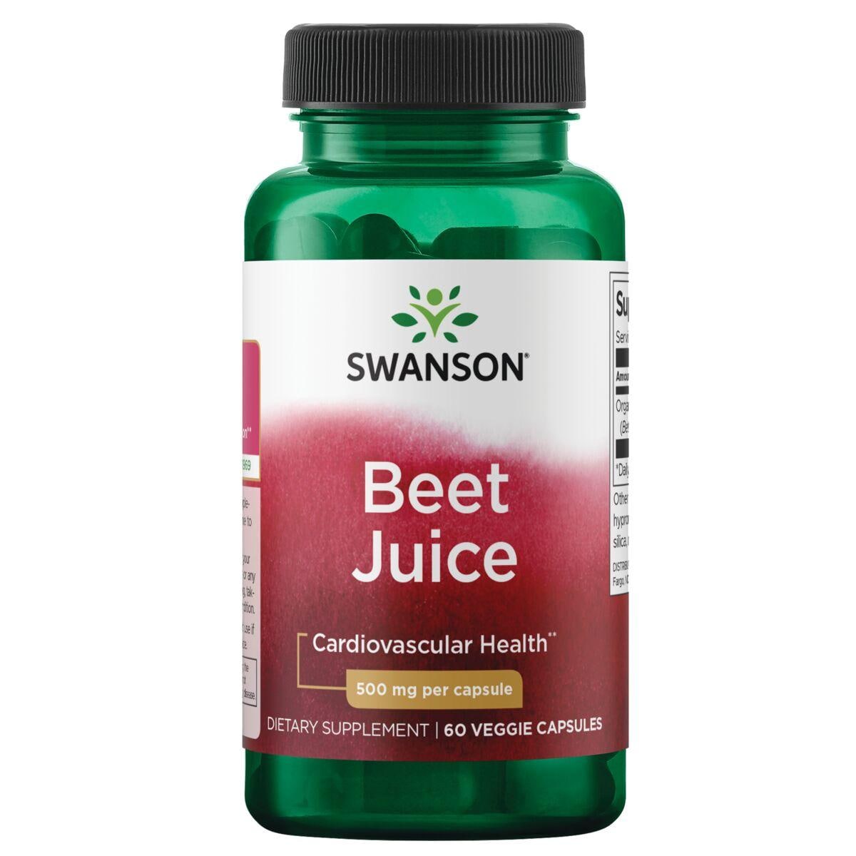 Swanson Ultra Beet Juice Vitamin | 500 mg | 60 Veg Caps