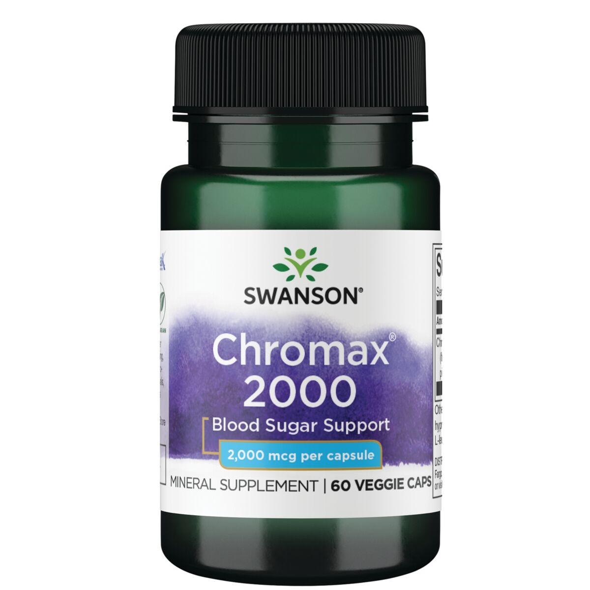 Swanson Ultra Chromax 2000 Vitamin | 2000 mcg | 60 Veg Caps