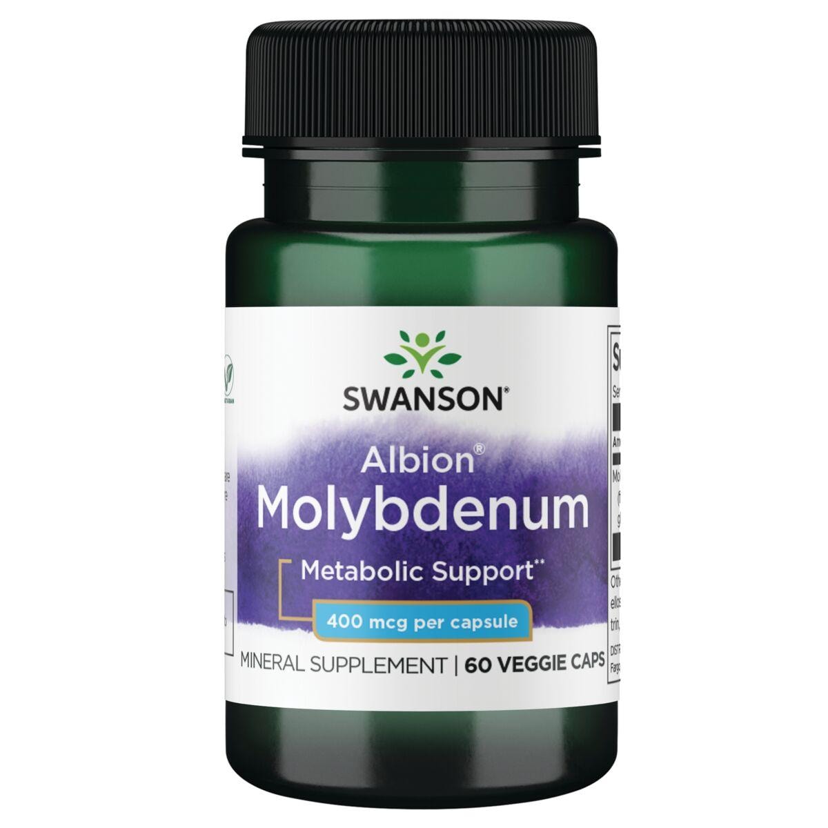 Swanson Ultra Albion Molybdenum Vitamin | 400 mcg | 60 Veg Caps