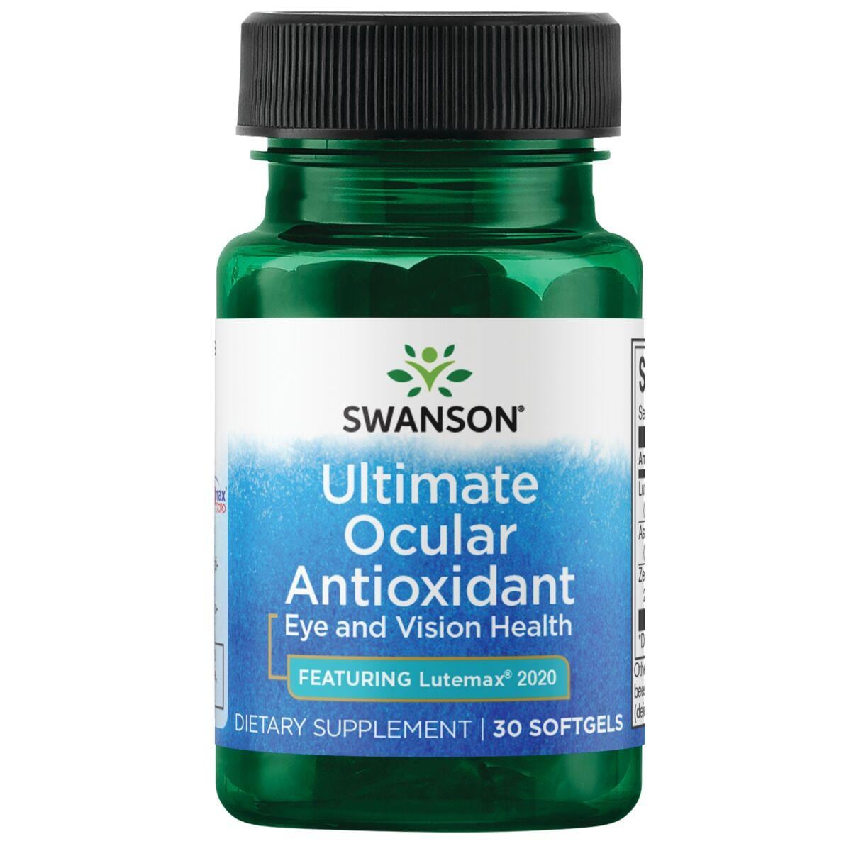 Swanson Ultra Ultimate Ocular Antioxidant - Featuring Lutemax 2020 Vitamin | 30 Soft Gels