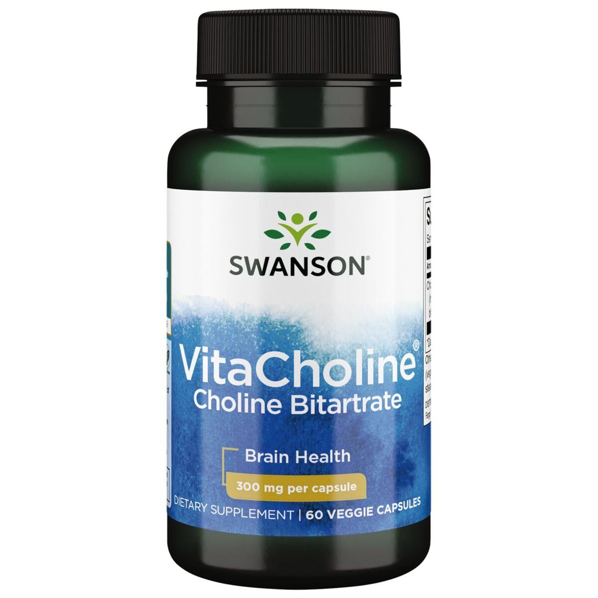 Swanson Ultra Vitacholine Choline Bitartrate Vitamin | 300 mg | 60 Veg Caps