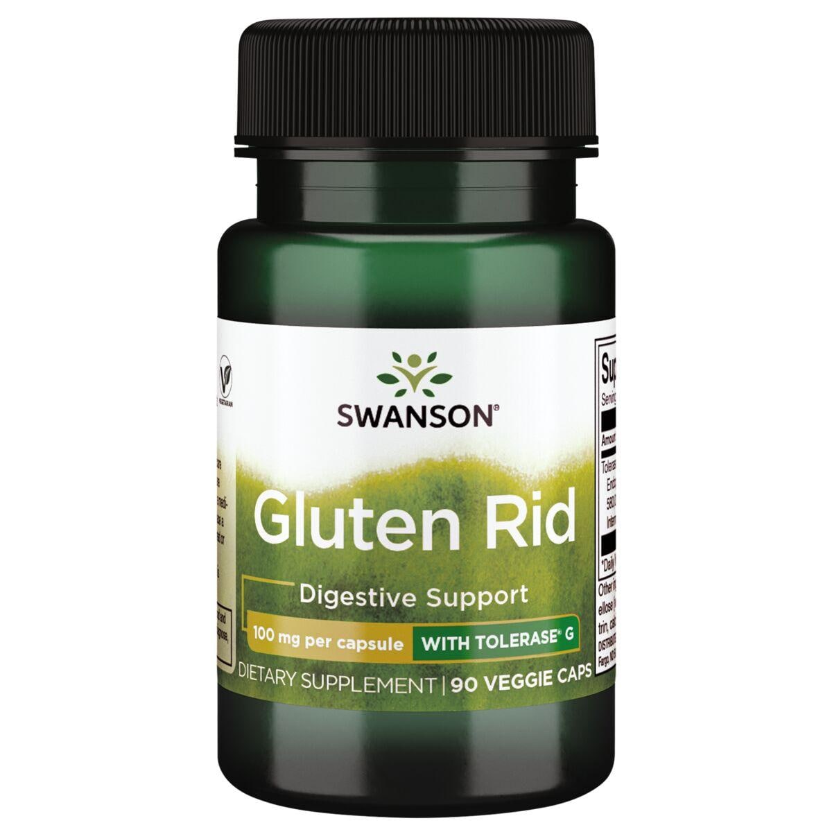 Swanson Ultra Gluten Rid with Tolerase G Supplement Vitamin | 100 mg | 90 Veg Caps