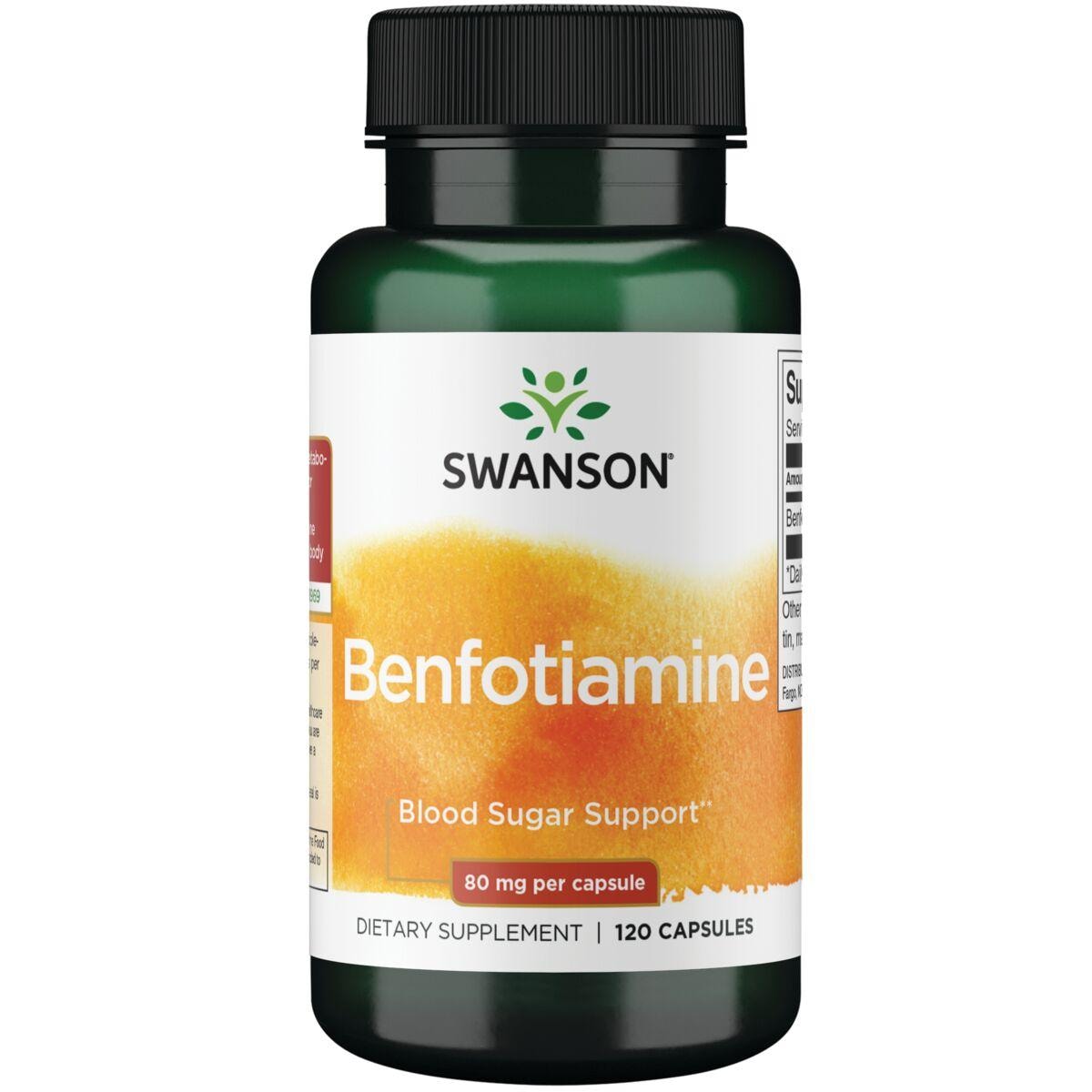Swanson Ultra Benfotiamine Vitamin | 80 mg | 120 Caps