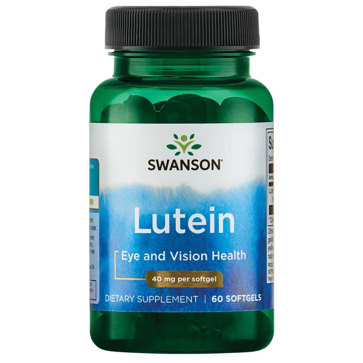 Swanson Ultra Lutein Vitamin | 40 mg | 60 Soft Gels