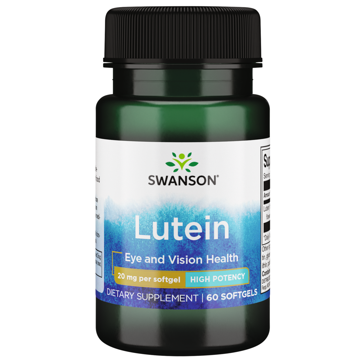 Swanson Лютеин - Высокоэффективный 20 мг 60 мягких капсул