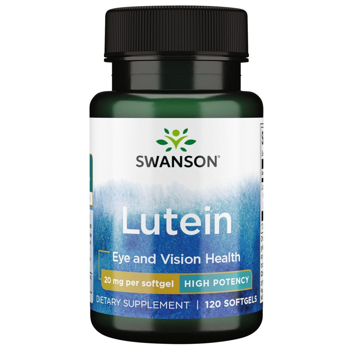 Swanson Ultra Lutein - High Potency Vitamin | 20 mg | 120 Soft Gels