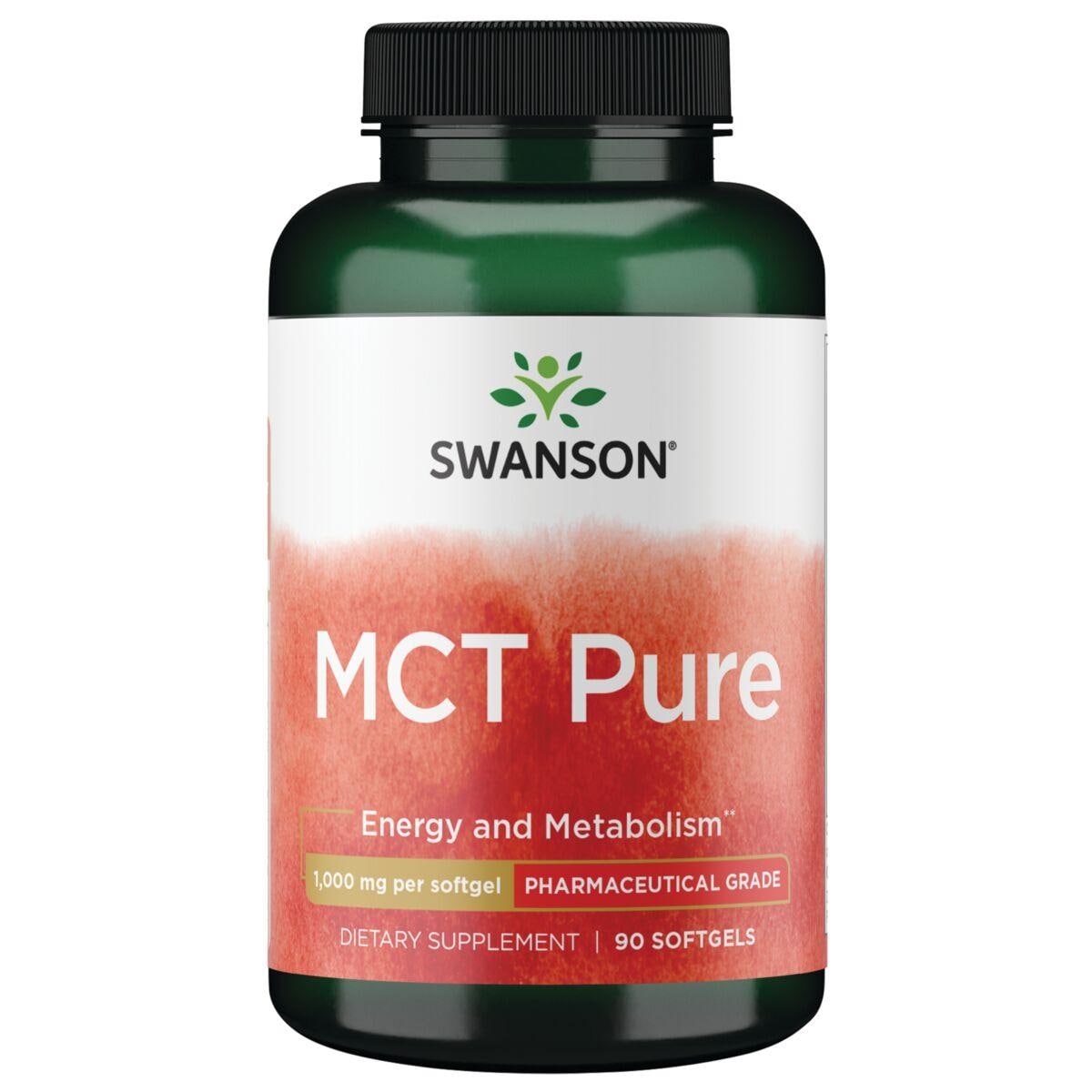 Swanson Ultra Mct Pure - Pharmaceutical Grade Supplement Vitamin | 1000 mg | 90 Soft Gels