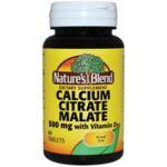 Natures Blend Calcium Citrate Malate With Vitamin D3 60 Tabs Swanson Health Products