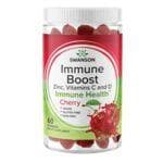 Swanson Premium Immune Boost Gummies with Zinc, Vitamins C and D - Cherry