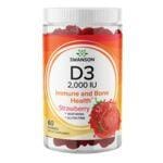 Swanson Premium Vitamin D3 Gummies - Strawberry