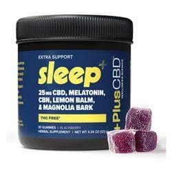 PlusCBD Extra Support Sleep Gummies - Blackberry