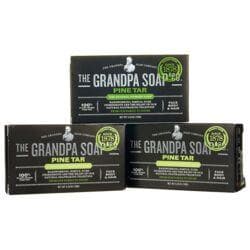Grandpa's Pine Tar Bar Soap 3.25 Ounce (Pack of 3)