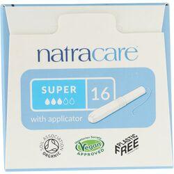 Natracare Organic Cotton Tampons with Applicator - Super - Feminine Care
