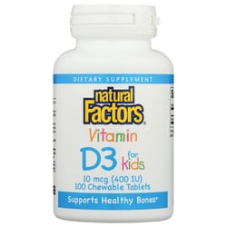 Natural factors vitamin D3 kids 400IU