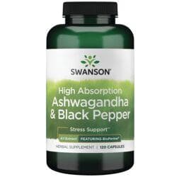 High Absorption Ashwagandha & Black Pepper - Featuring BioPerine