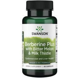 Berberine Plus with Bitter Melon & Milk Thistle - 3-in-1 Formula