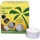 Palm Wax Tea Light Candles Unscented - White
