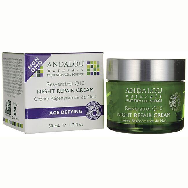Andalou Naturals Age Defying Resveratrol Q10 Night Repair Face Cream 1.7 fl oz Face Cream