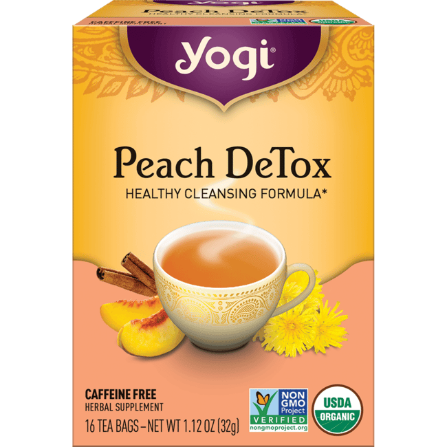 Yogi Tea Peach DeTox 16 Bag(s) Swanson Health Products