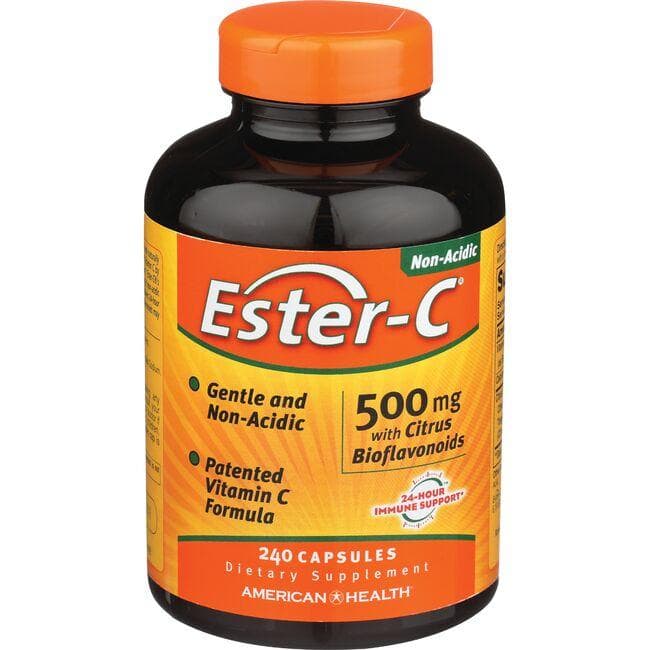 American Health Ester-C with Citrus Bioflavonoids Vitamin | 500 mg | 240 Caps | Vitamin C