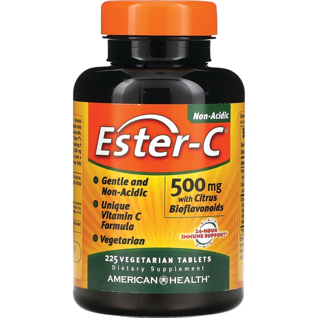 American Health Ester-C с цитрусовыми биофлавоноидами 500 мг 225 вегетарианских таблеток