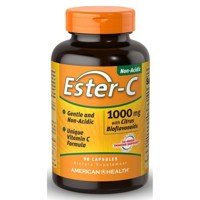 American Health Ester-C with Citrus Bioflavonoids Vitamin | 1000 mg | 90 Caps | Vitamin C