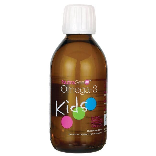 NutraSea Kids Omega-3 + Vitamin D - Bubble Gum Flavor